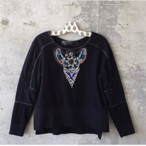 Free people beaded sweater